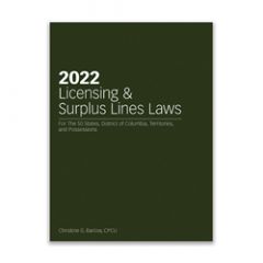 2022 Licensing and Surplus Lines Laws